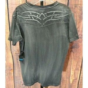 Roar Relevant T-Shirt Large Green-Brown Tribal 3D